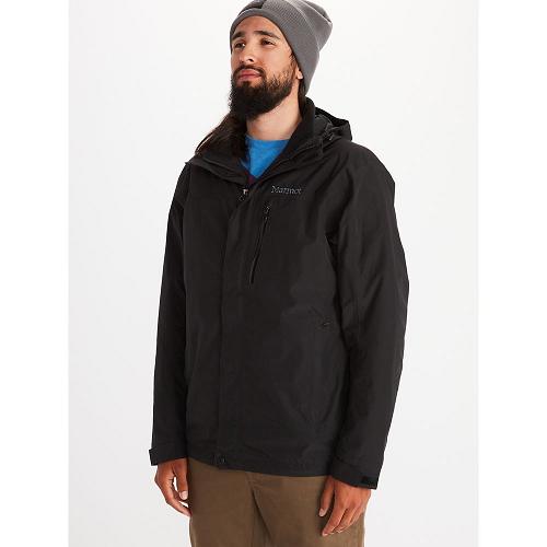 Marmot 3 in 1 Jacket Black NZ - Bleeker Component Jackets Mens NZ9157380